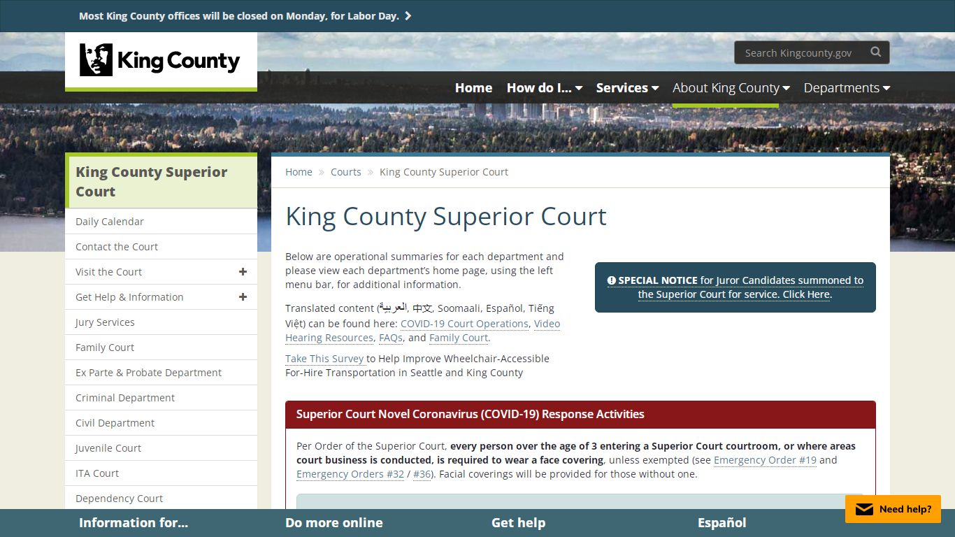 King County Superior Court - King County